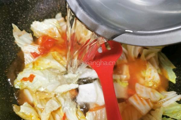 西红柿白菜豆腐汤的做法图解6