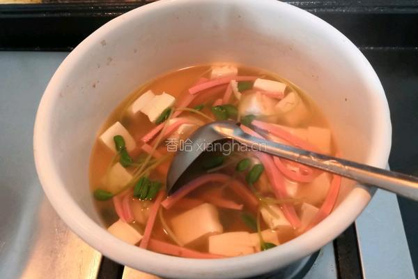 黑豆芽豆腐汤的做法图解13