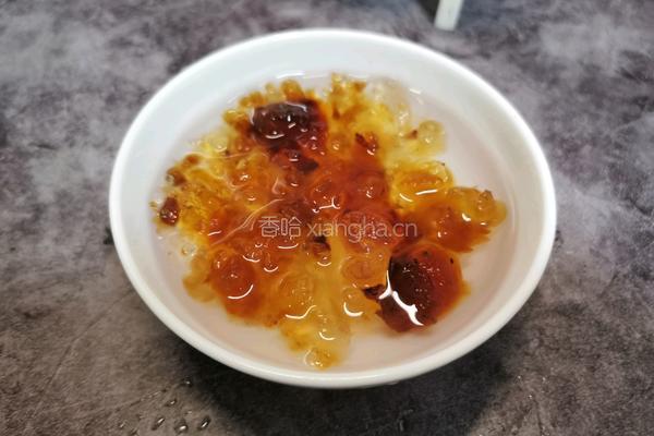 桃胶南瓜松子羹的做法图解2