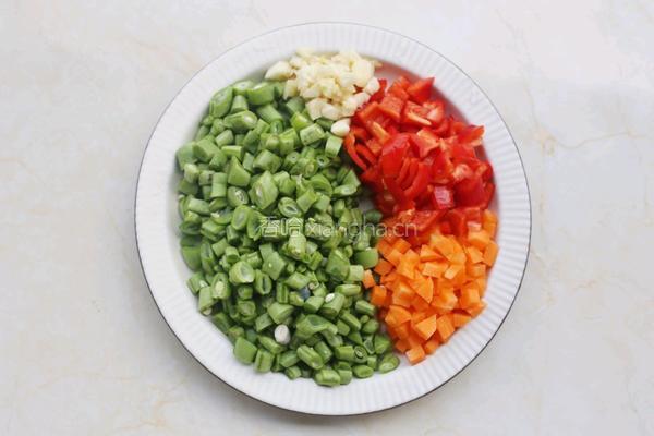 炒四季豆的做法图解2
