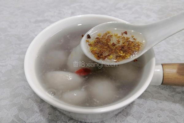 桂花藕粉芋艿的做法图解10
