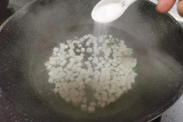 菠菜豆腐汤的做法图解5