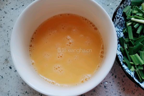 韭菜煎鸡蛋的做法图解2