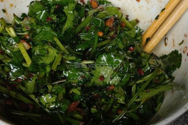 凉拌香菜的做法图解3