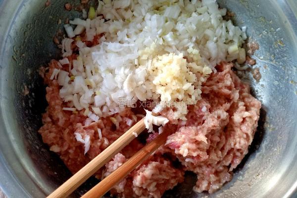 香菜肉饼的做法图解4