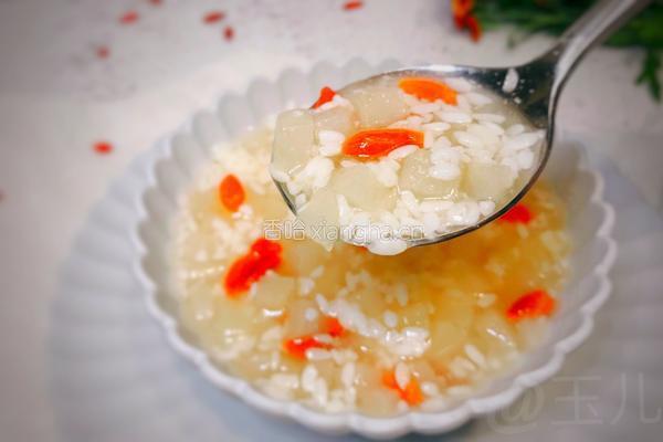 米酒冰糖雪梨羹的做法图解10