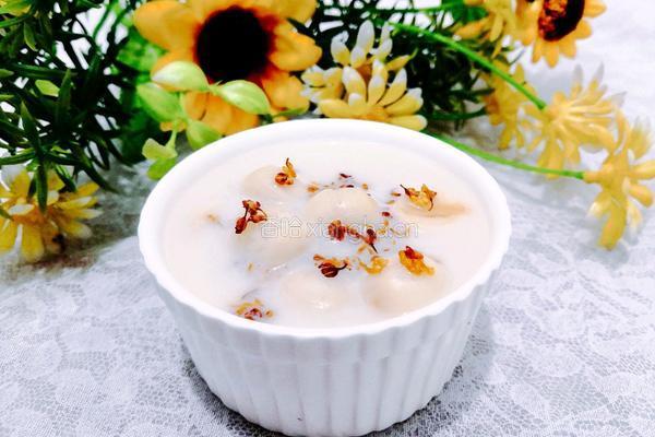 桂花椰奶莲子汤的做法图解12
