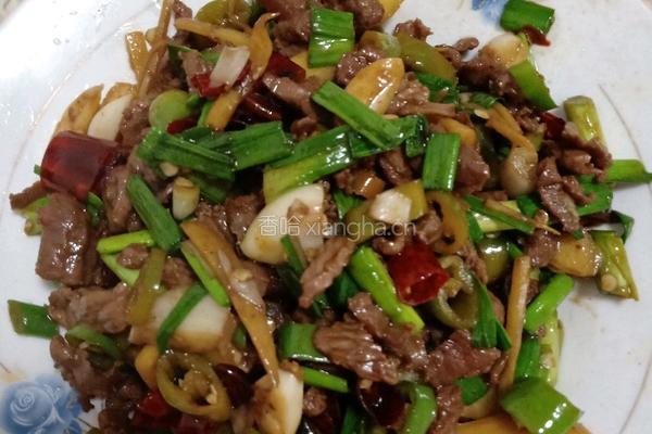 小炒牛肉的做法图解6