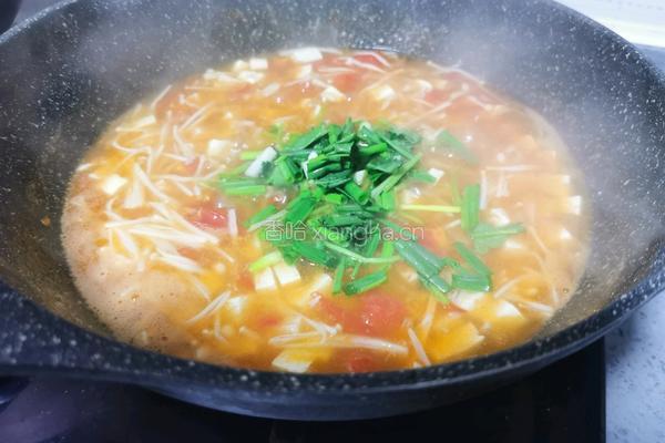番茄豆腐汤的做法图解10