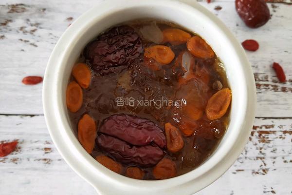 桃胶皂角米雪燕羹的做法图解3