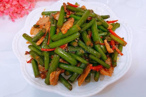 蒜苔炒肉