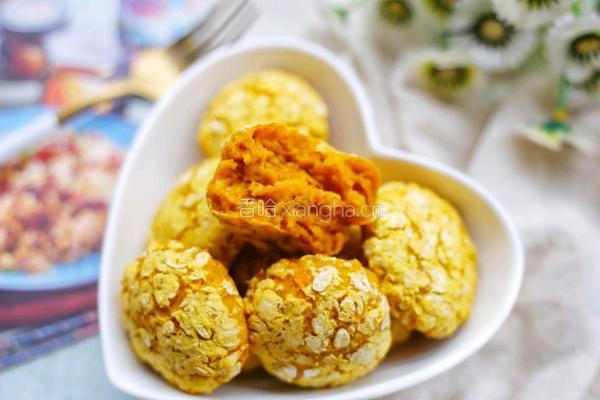 南瓜燕麦饼的做法图解14