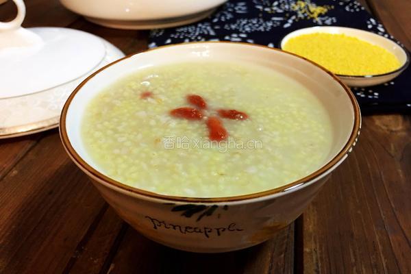 金龙鱼爱心桃花小米燕麦枸杞粥的做法图解11