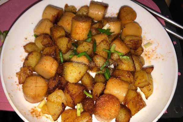 香煎土豆香肠块的做法图解13