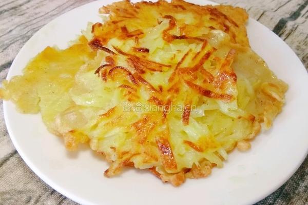 土豆丝煎饼的做法图解7