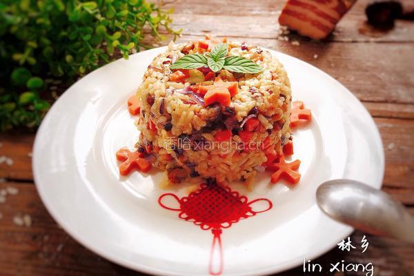 熏肉香菇炒饭的做法图解12