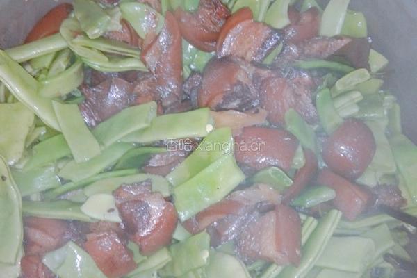 豆角焖肉的做法图解11