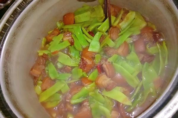 豆角焖肉的做法图解12