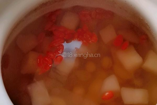 马蹄莲子百合雪梨糖水的做法图解8