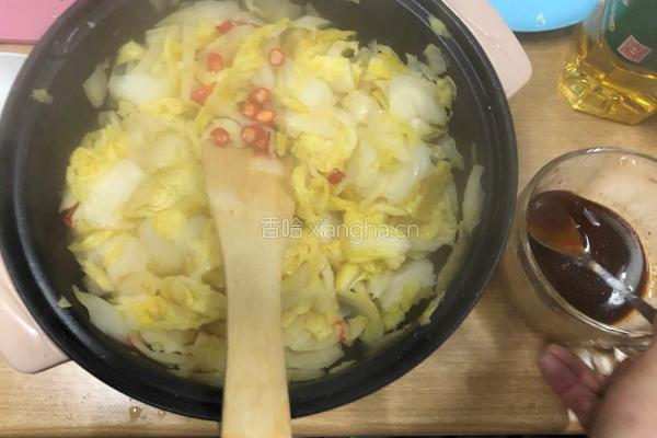 醋溜白菜的做法图解17