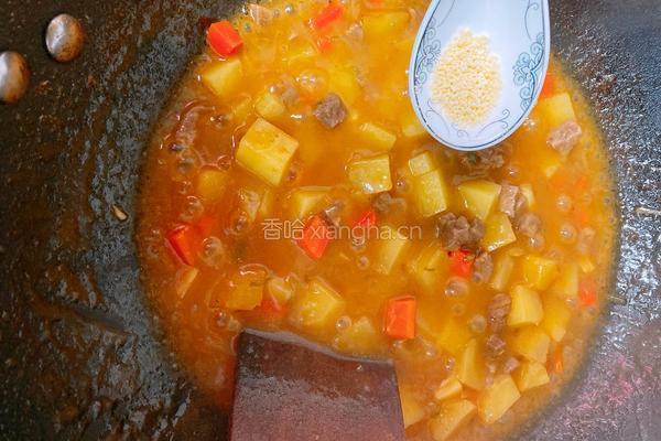 咖喱牛肉土豆的做法图解7