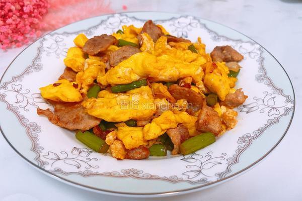鸡蛋蒜苔炒肉的做法图解10