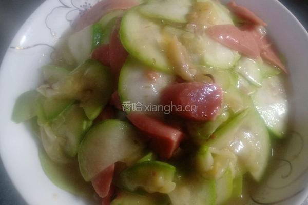 火腿肠炒西葫芦的做法图解7