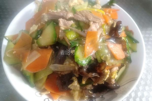 猪肉炒杂蔬的做法图解8