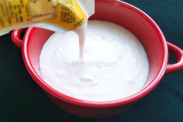 蜜豆酸奶的做法图解7