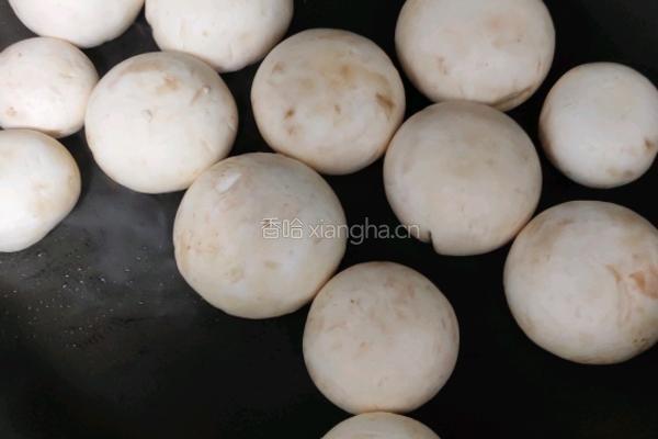 煎口蘑的做法图解3