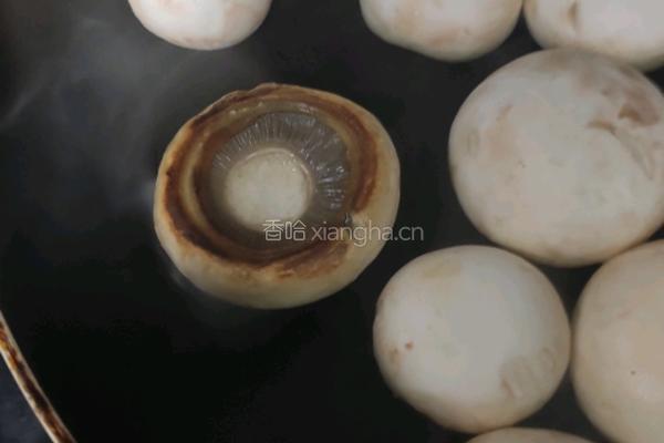 煎口蘑的做法图解4