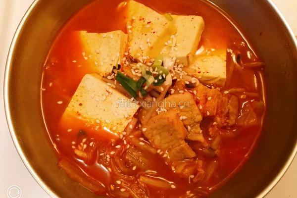 韩式五花肉泡菜汤的做法图解13