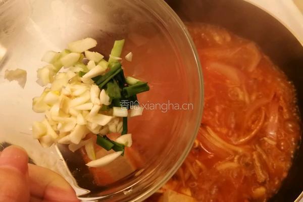 韩式五花肉泡菜汤的做法图解12