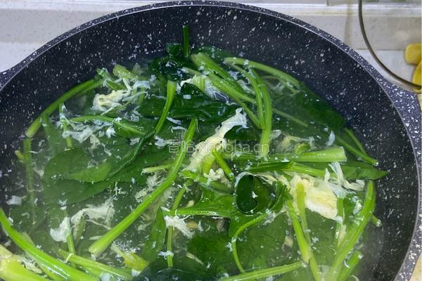菠菜鸡蛋粉丝汤的做法图解4