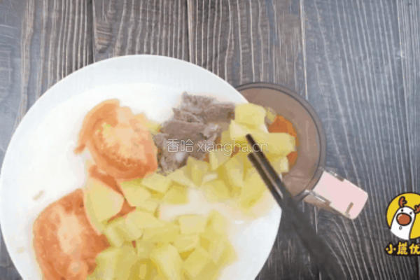 番茄土豆牛肉泥的做法图解7