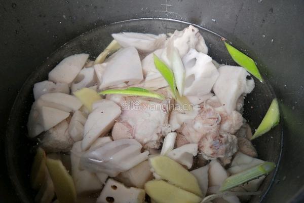 莲藕排骨汤的做法图解4