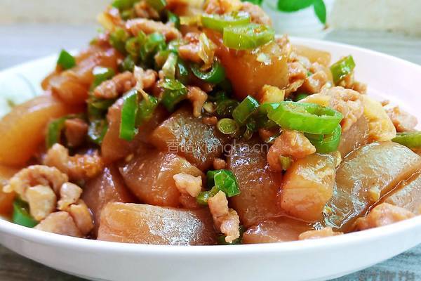 肉沫魔芋豆腐的做法图解11