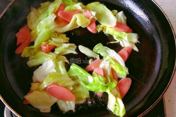 火腿鸡蛋炒面条的做法图解8