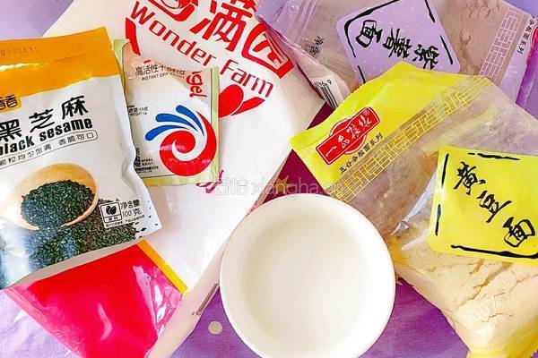双色发糕的做法图解2