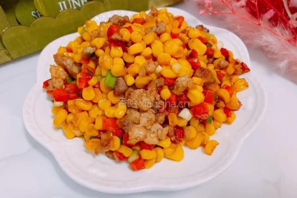 肉末炒玉米粒的做法图解8