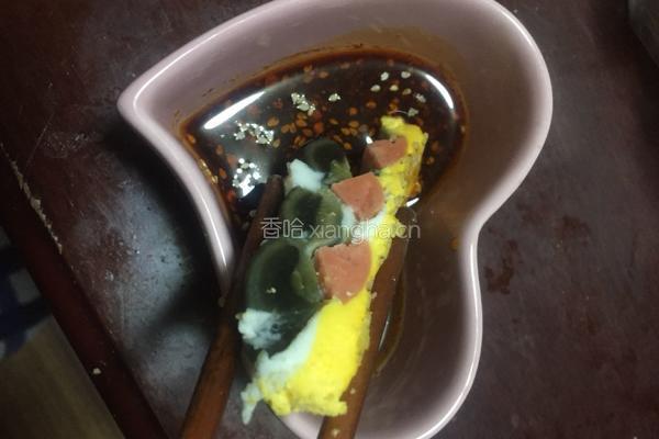 松花蒸蛋的做法图解6