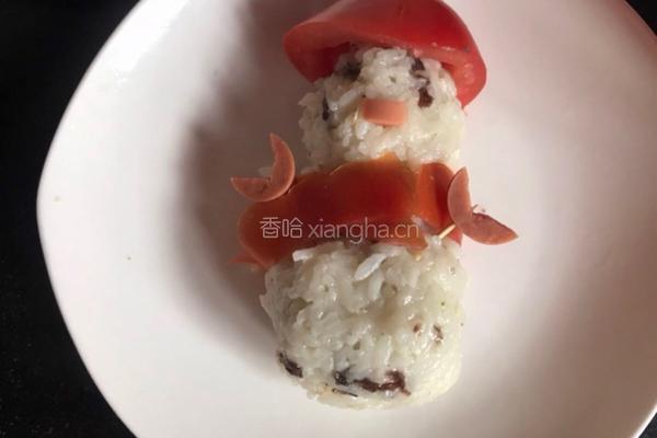 圣诞饭团的做法图解11