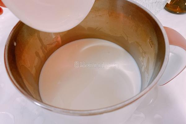 木瓜炖牛奶的做法图解4
