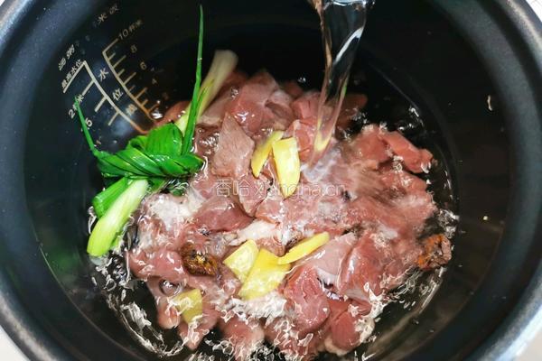 牛肉煨黄豆的做法图解3