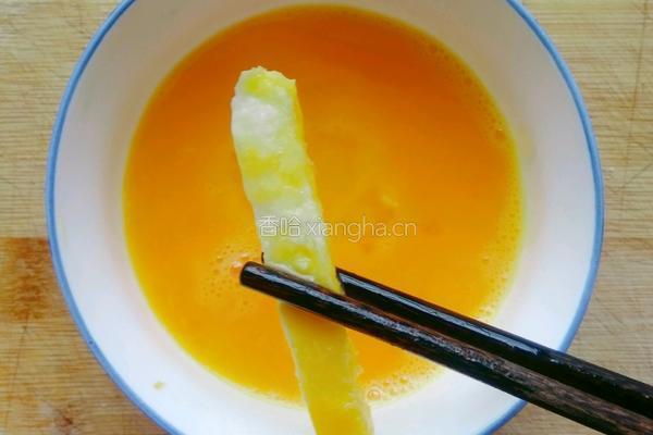 煎馒头条的做法图解4