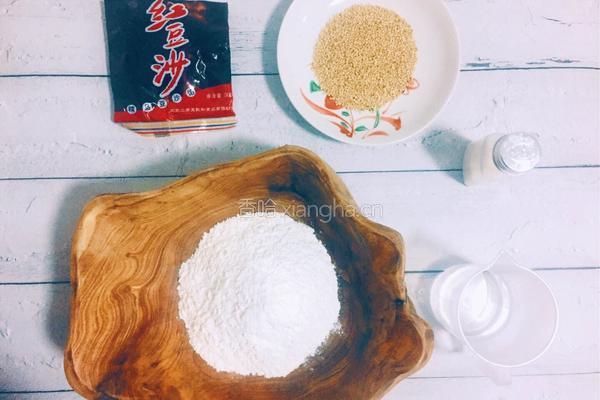 红豆麻团的做法图解1