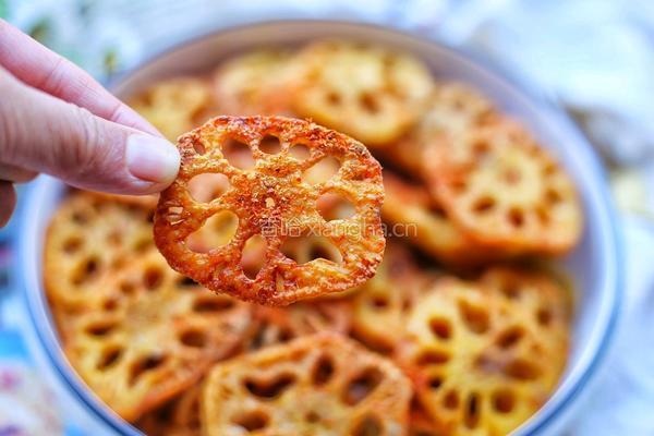 酥到掉渣的炸藕片的做法图解10