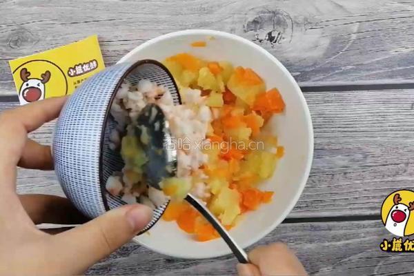10个月宝贝生鲜鲜虾土豆条，富含虾青素！美味易消化，小鹿优鲜的做法图解9