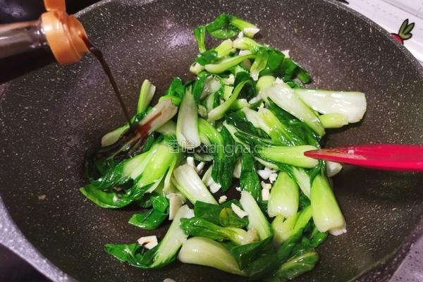 炝炒小青菜的做法图解9