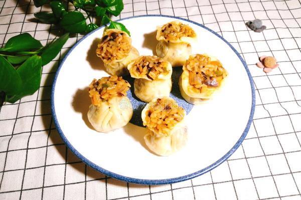 香菇糯米烧麦的做法图解24